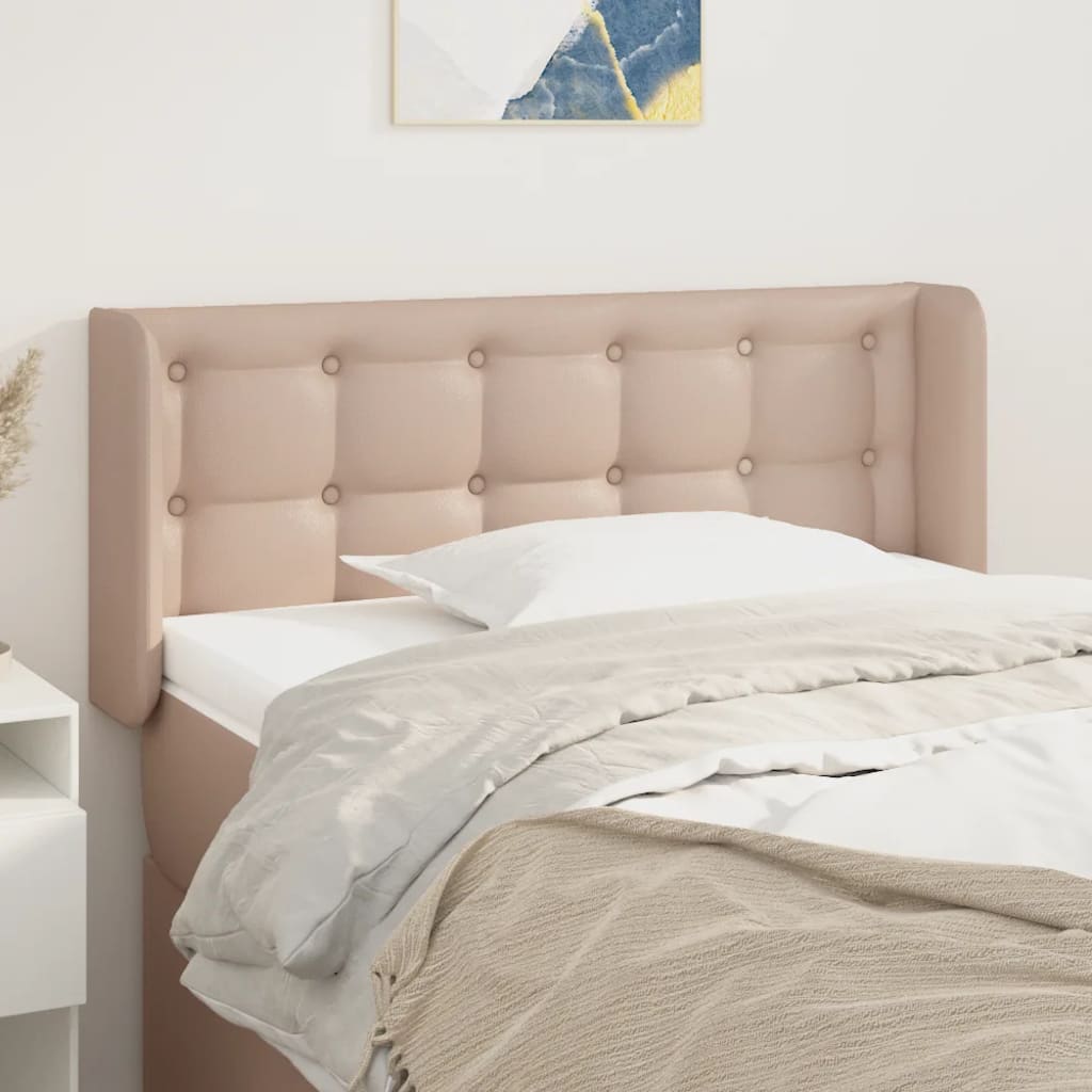 Tête de lit avec oreilles Cappuccino 93x16x78/88 cm Similicuir - XIOS