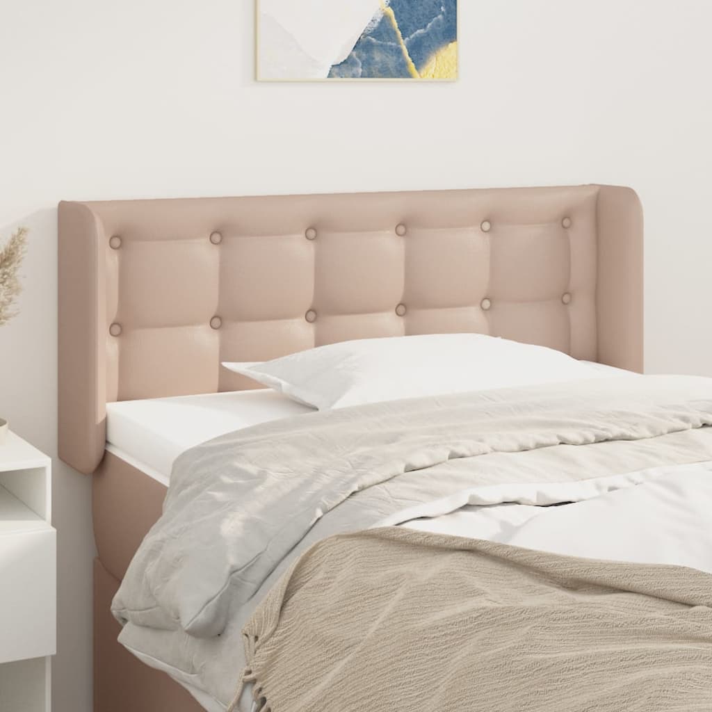 Tête de lit avec oreilles Cappuccino 103x16x78/88 cm Similicuir - XIOS