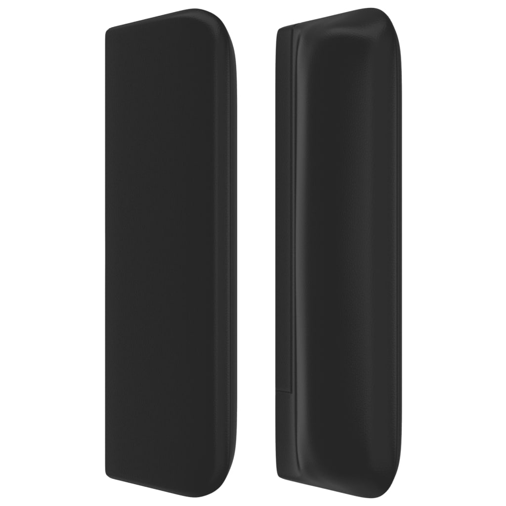 Tête de lit avec oreilles Noir 147x16x78/88 cm Similicuir - XIOS
