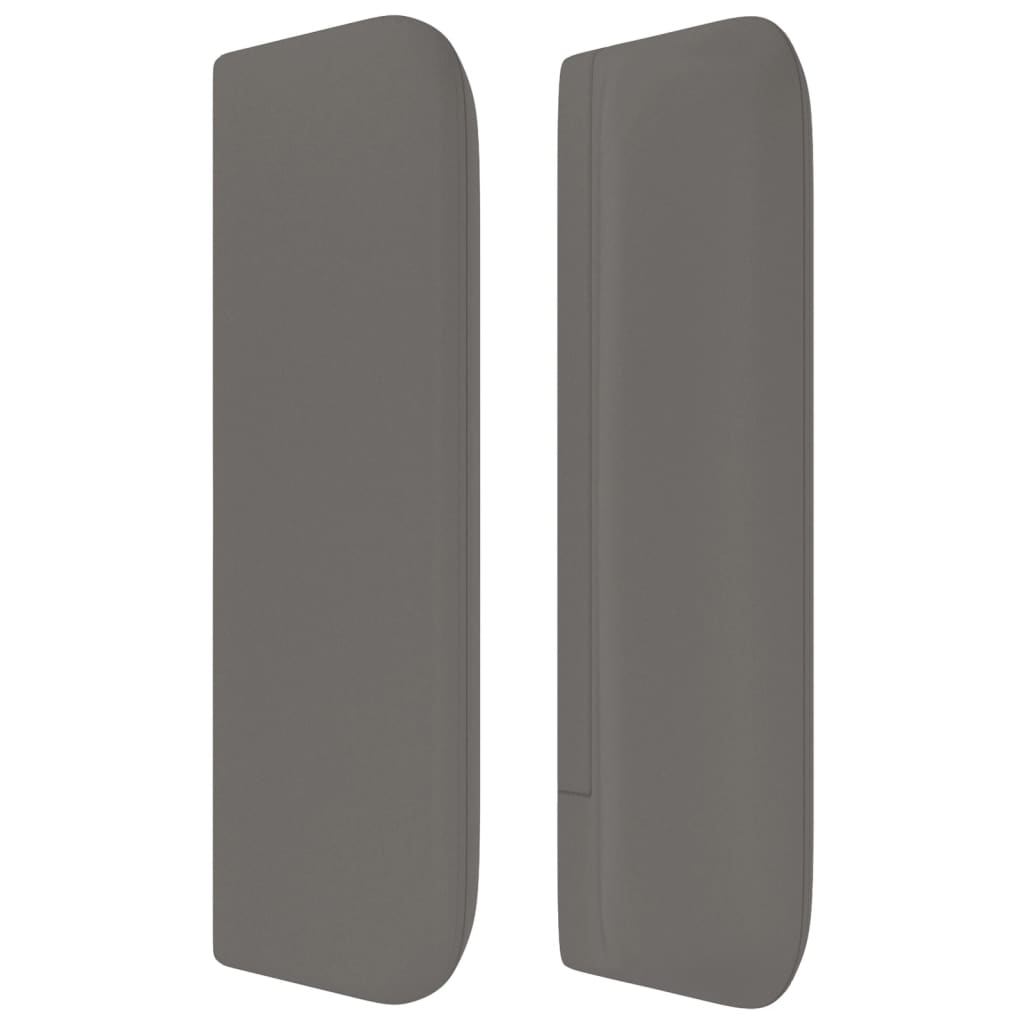 Tête de lit avec oreilles Gris 163x16x78/88 cm Similicuir - XIOS