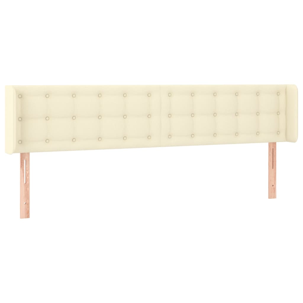 Tête de lit avec oreilles Crème 203x16x78/88 cm Similicuir - XIOS