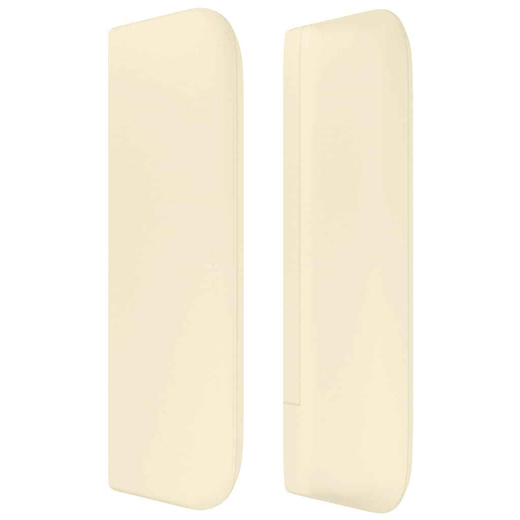 Tête de lit avec oreilles Crème 203x16x78/88 cm Similicuir - XIOS