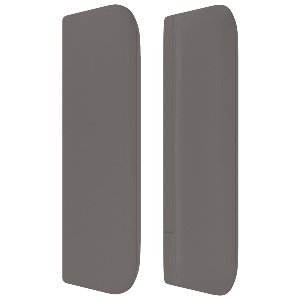 Tête de lit avec oreilles Gris 203x16x78/88 cm Similicuir - XIOS