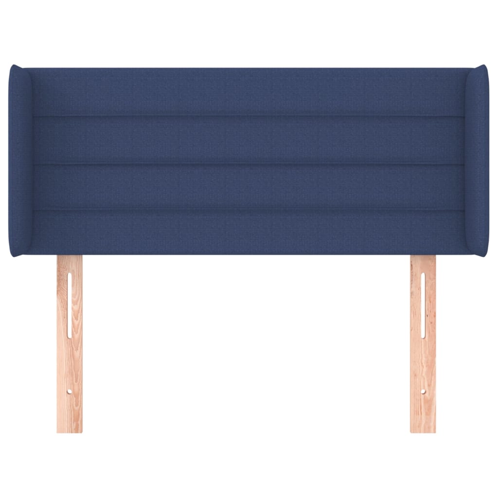 Tête de lit avec oreilles Bleu 83x16x78/88 cm Tissu - XIOS