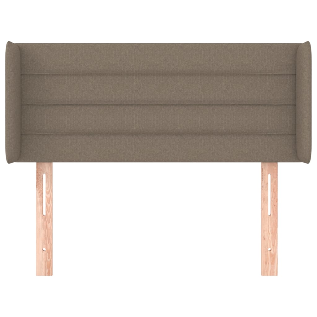 Tête de lit avec oreilles Taupe 93x16x78/88 cm Tissu - XIOS