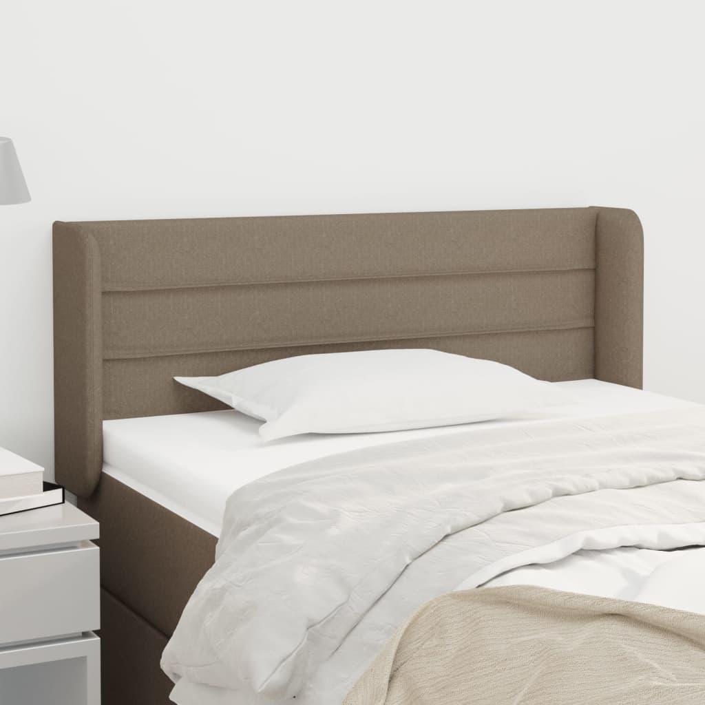 Tête de lit avec oreilles Taupe 93x16x78/88 cm Tissu - XIOS