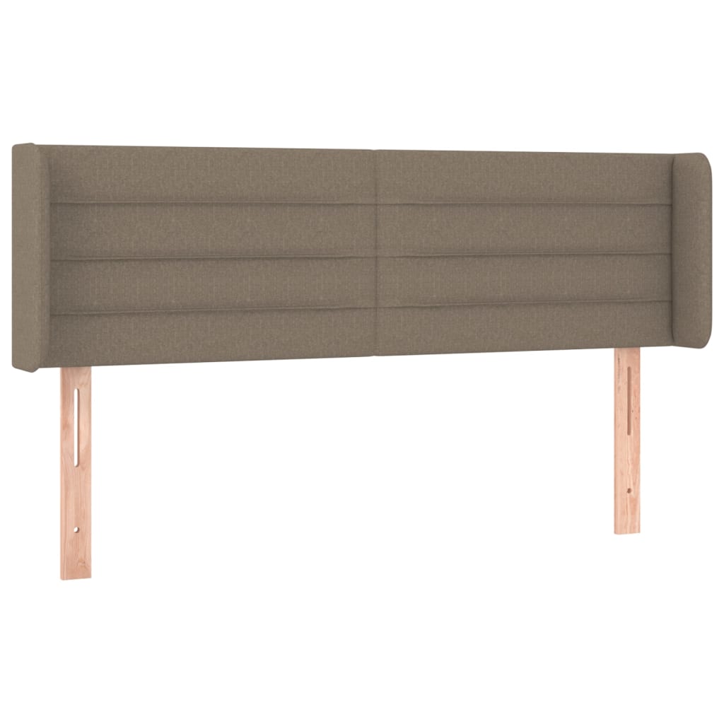 Tête de lit avec oreilles Taupe 147x16x78/88 cm Tissu - XIOS