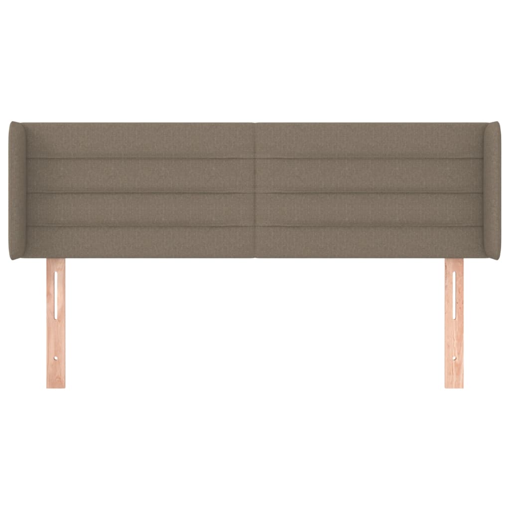 Tête de lit avec oreilles Taupe 147x16x78/88 cm Tissu - XIOS