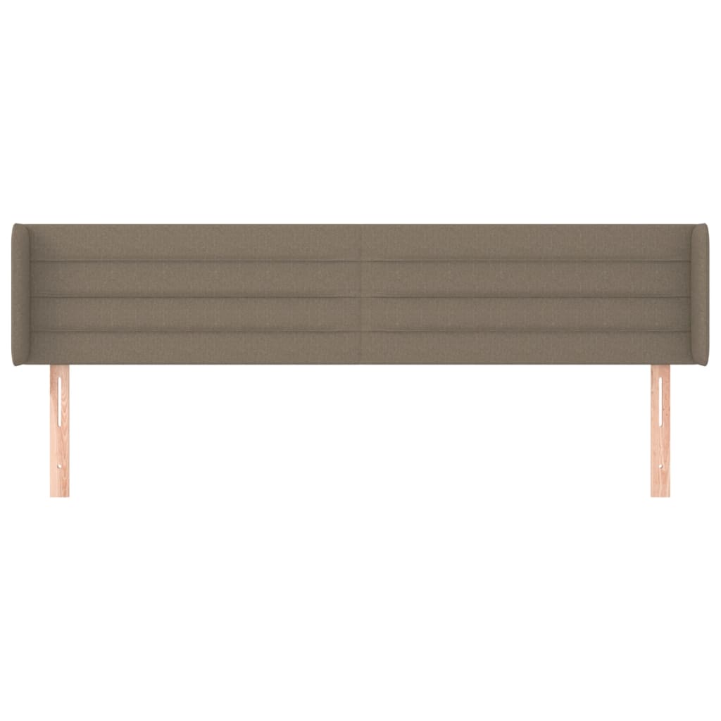 Tête de lit avec oreilles Taupe 203x16x78/88 cm Tissu - XIOS