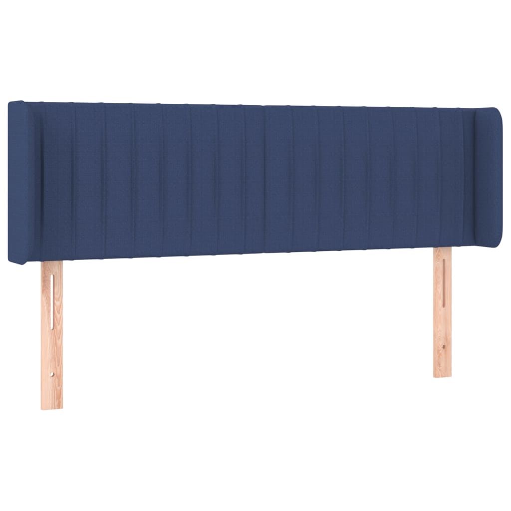 Tête de lit avec oreilles Bleu 147x16x78/88 cm Tissu - XIOS