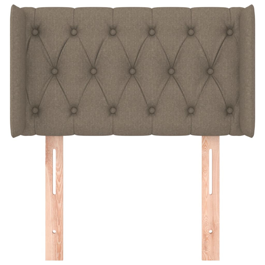 Tête de lit avec oreilles Taupe 83x16x78/88 cm Tissu - XIOS