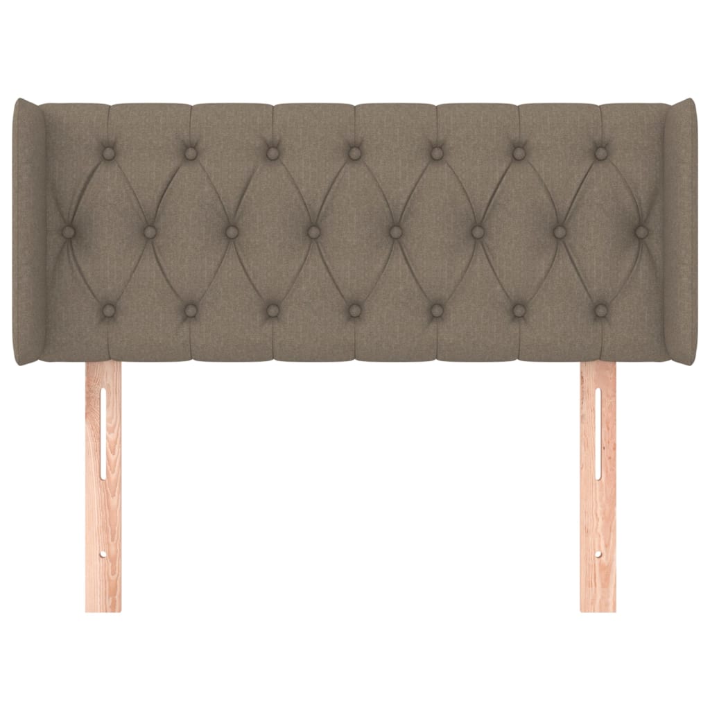 Tête de lit avec oreilles Taupe 103x16x78/88 cm Tissu - XIOS