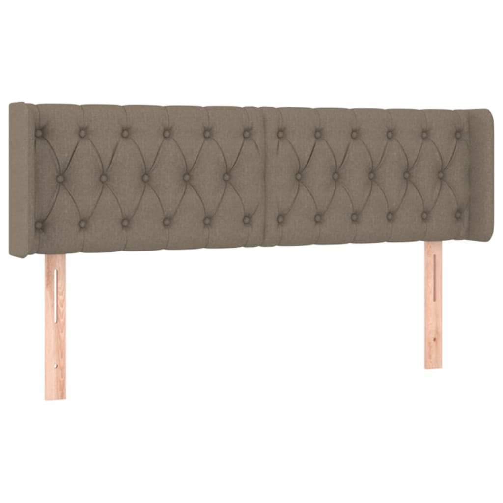 Tête de lit avec oreilles Taupe 147x16x78/88 cm Tissu - XIOS