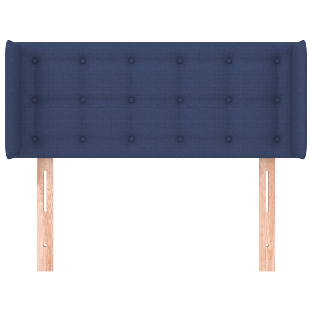 Tête de lit avec oreilles Bleu 83x16x78/88 cm Tissu - XIOS