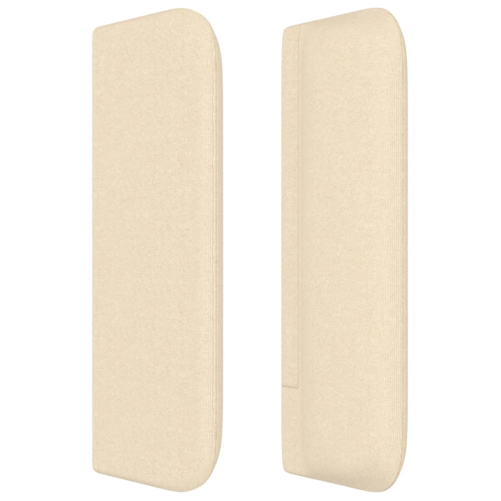 Tête de lit avec oreilles Crème 203x16x78/88 cm Tissu - XIOS