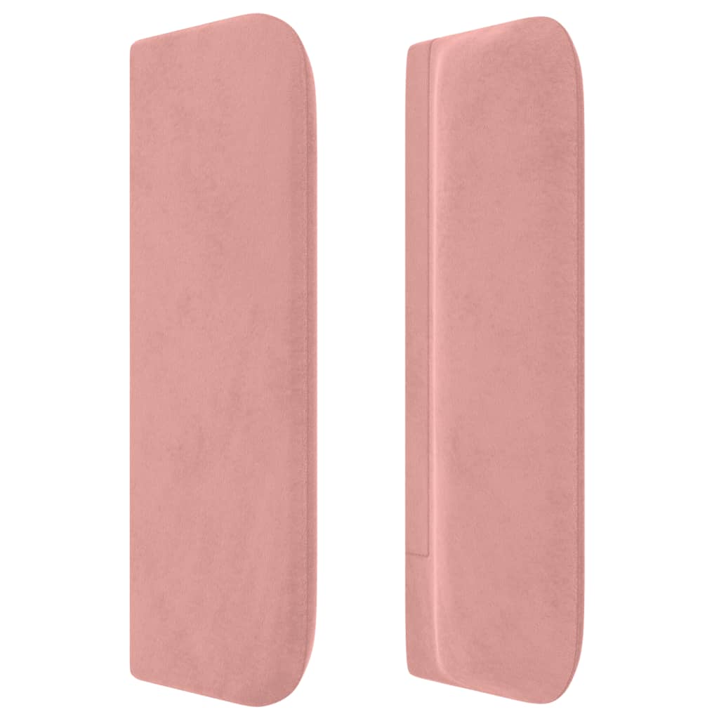 Tête de lit avec oreilles Rose 103x16x78/88 cm Velours - XIOS