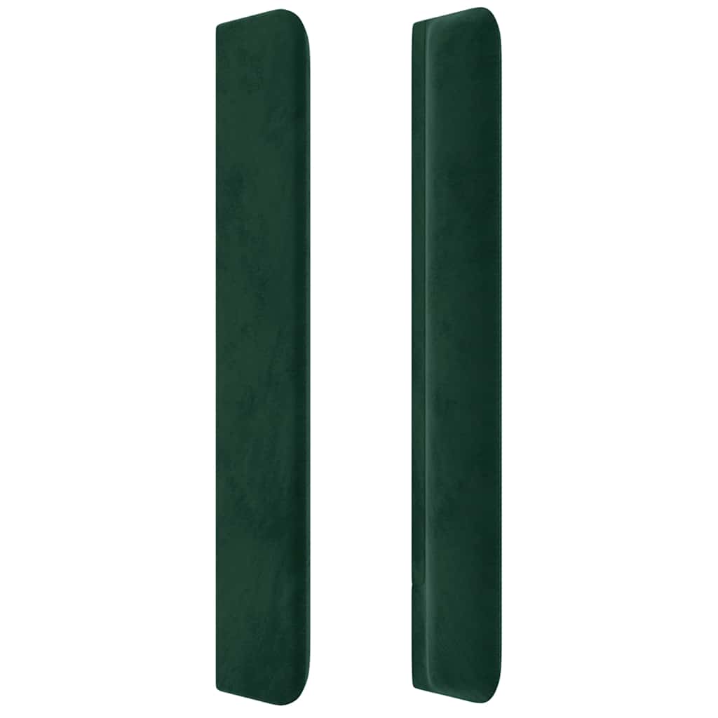 Tête de lit avec oreilles Vert foncé 83x16x118/128 cm Velours - XIOS
