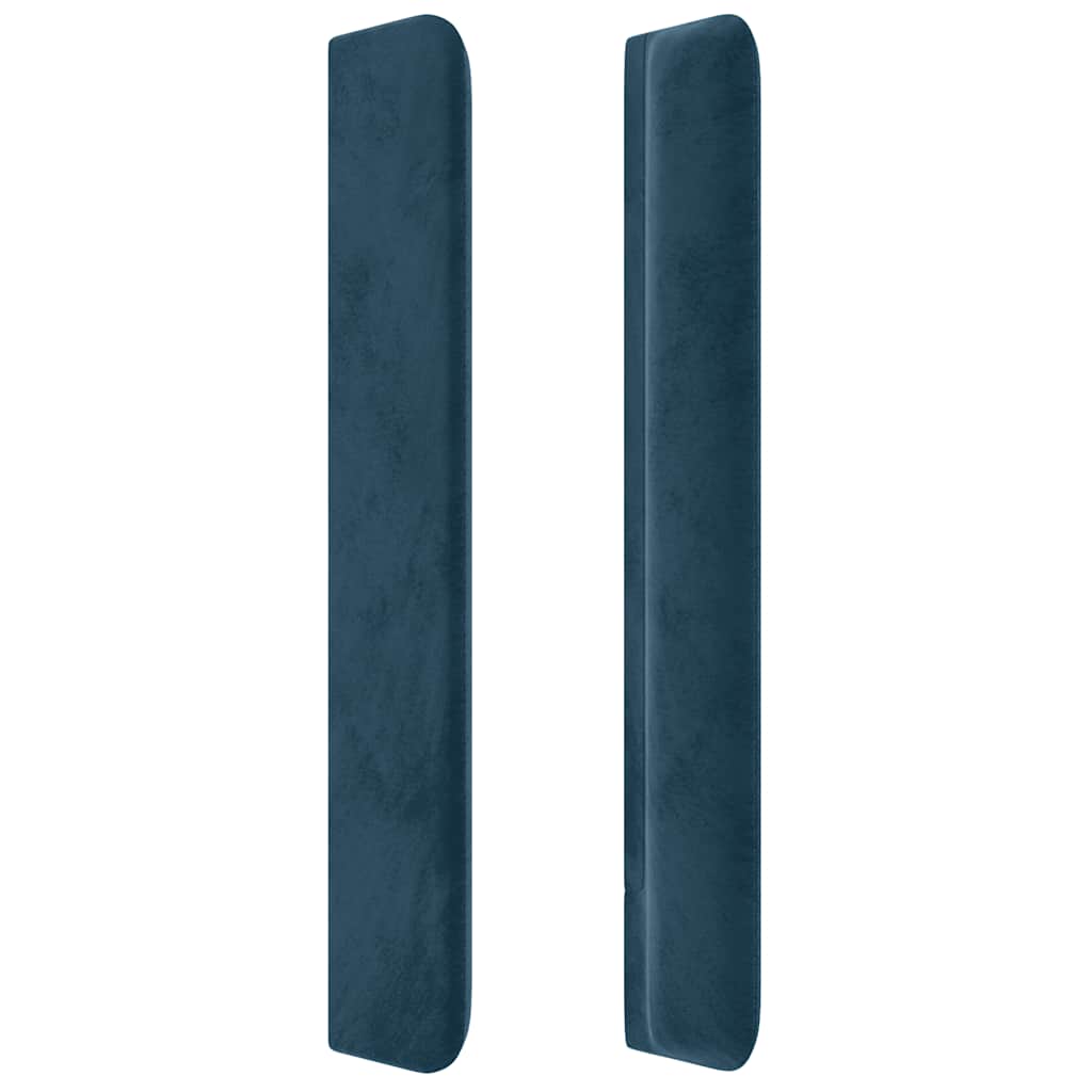 Tête de lit avec oreilles Bleu foncé 93x16x118/128 cm Velours - XIOS
