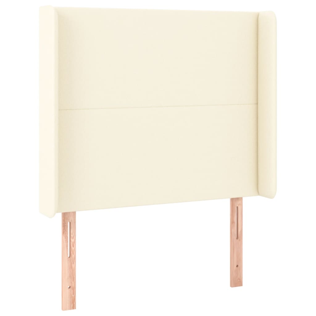 Tête de lit avec oreilles Crème 93x16x118/128 cm Similicuir - XIOS