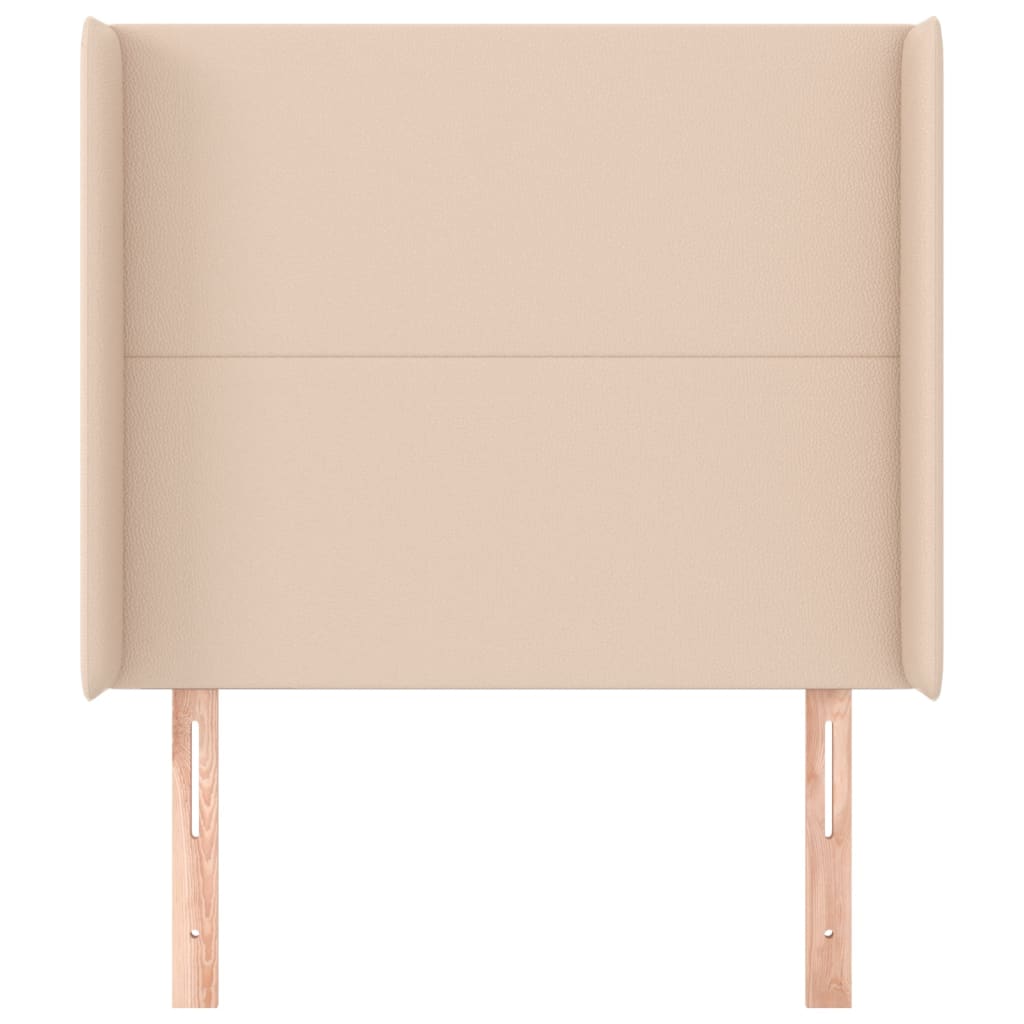 Tête de lit avec oreilles Cappuccino 93x16x118/128cm Similicuir - XIOS