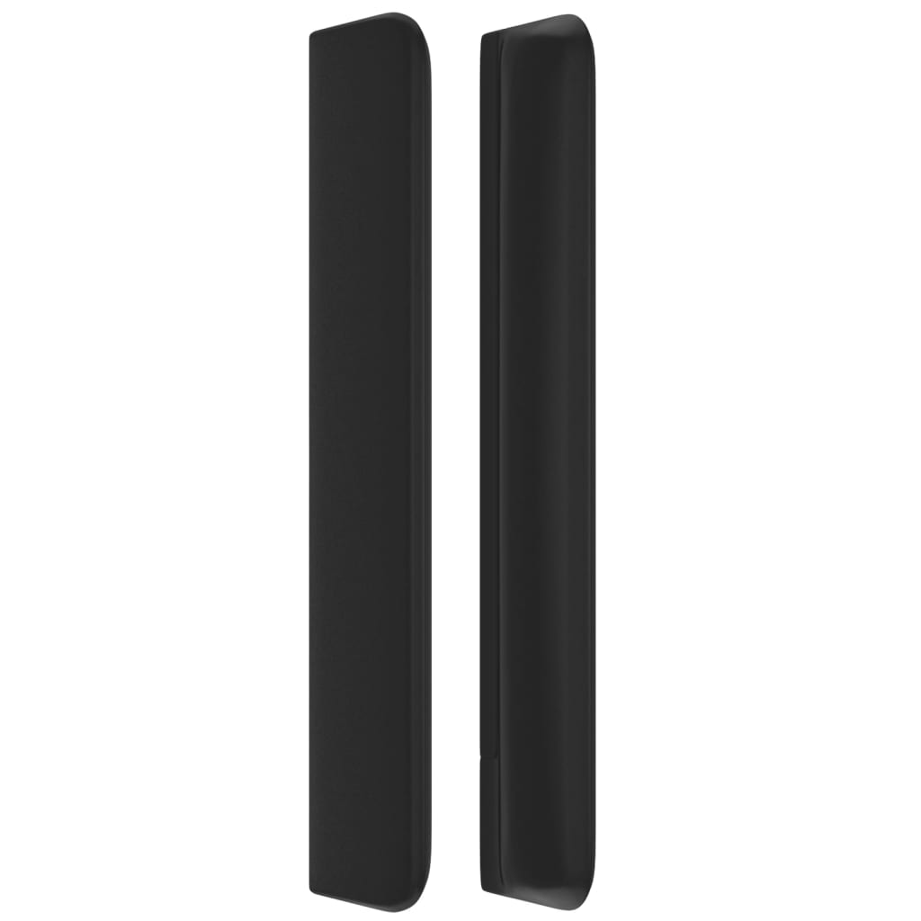 Tête de lit avec oreilles Noir 203x16x118/128 cm Similicuir - XIOS