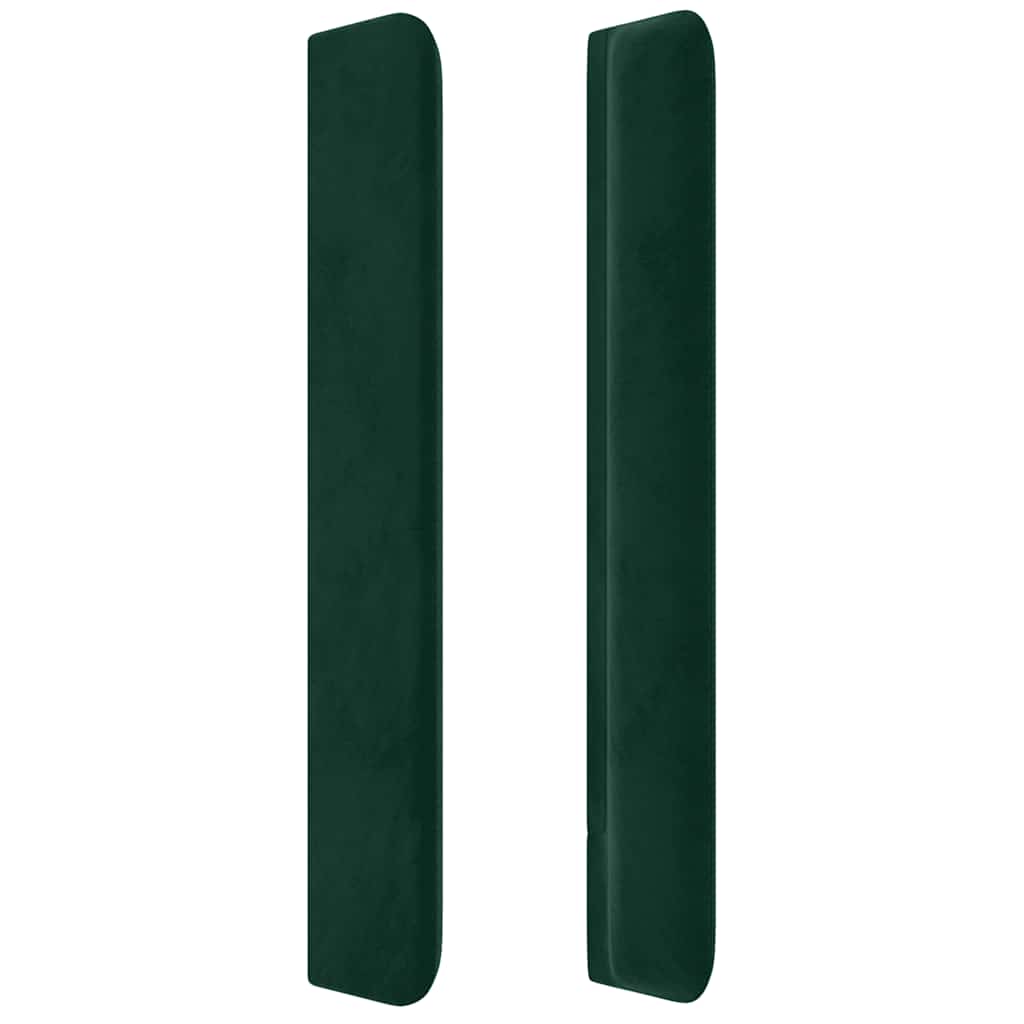 Tête de lit avec oreilles Vert foncé 83x16x118/128 cm Velours - XIOS