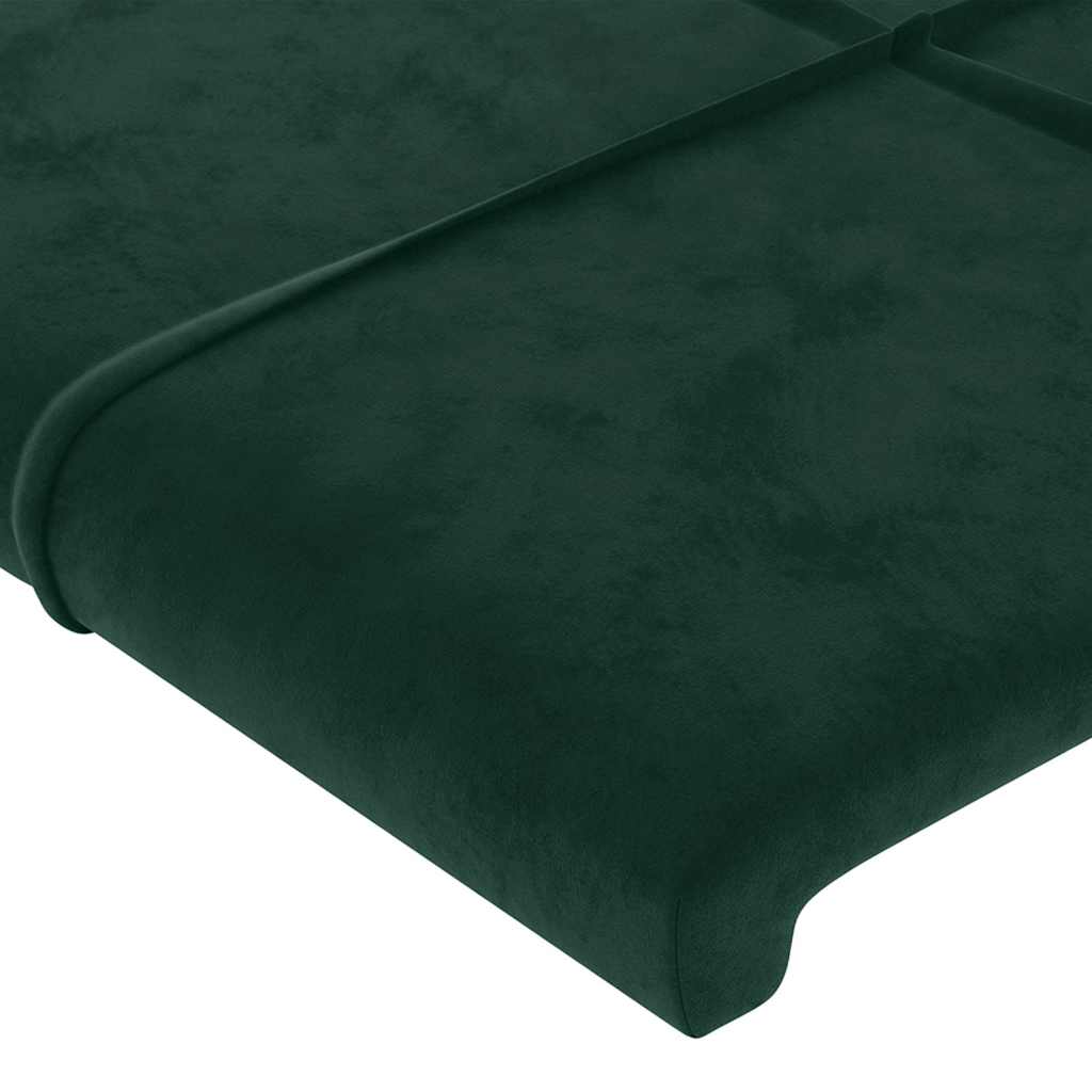 Tête de lit avec oreilles Vert foncé 83x16x118/128 cm Velours - XIOS