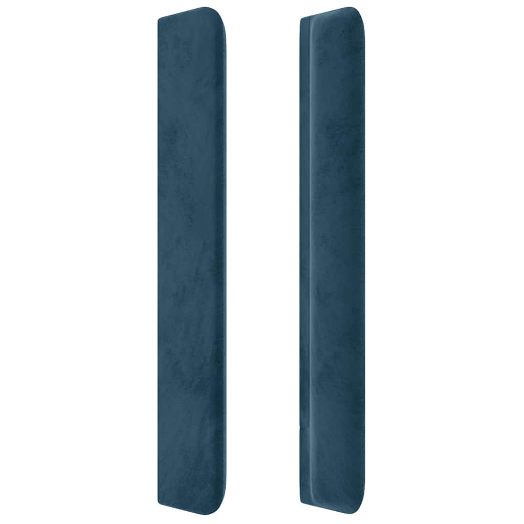 Tête de lit avec oreilles Bleu foncé 93x16x118/128 cm Velours - XIOS