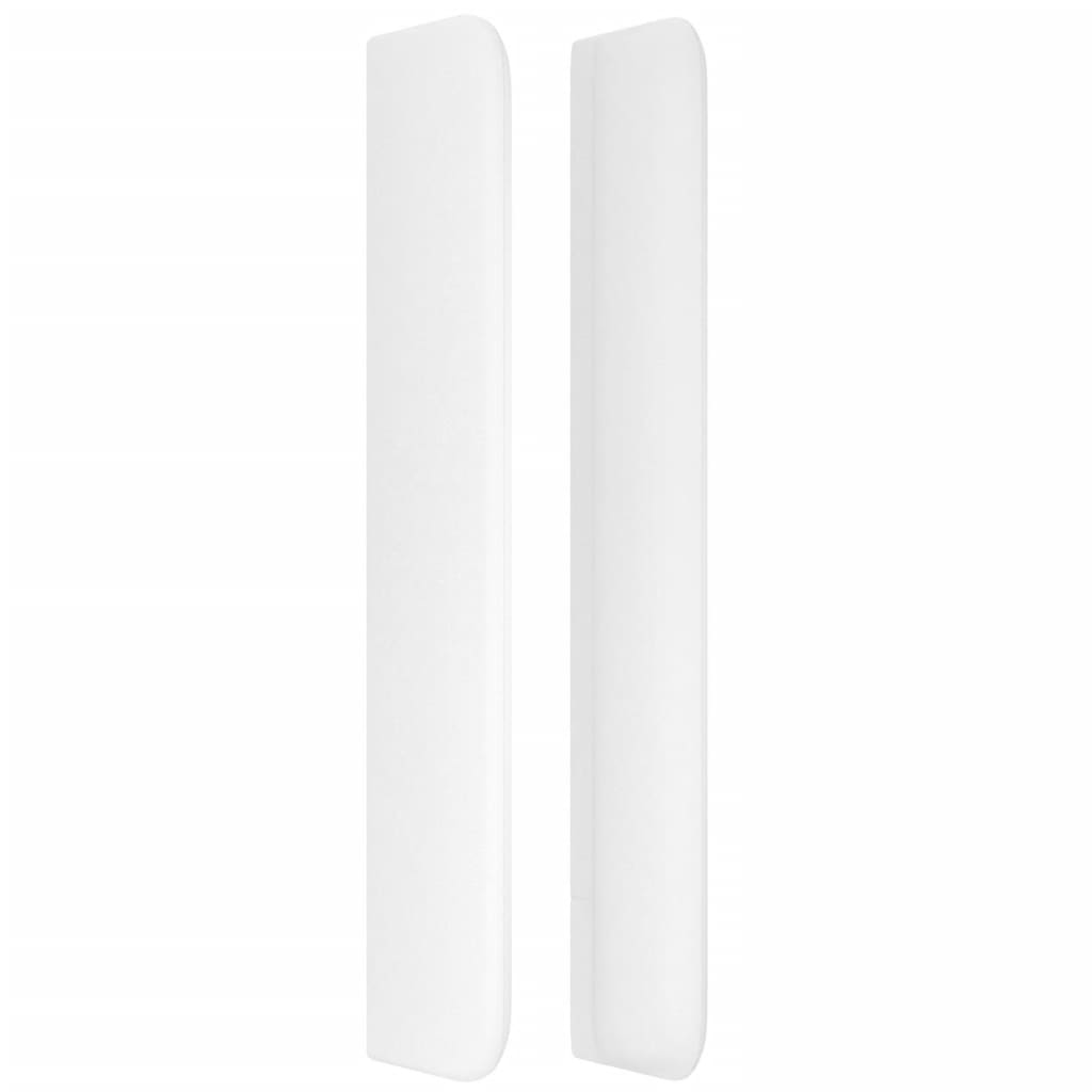 Tête de lit avec oreilles Blanc 83x16x118/128 cm Similicuir - XIOS