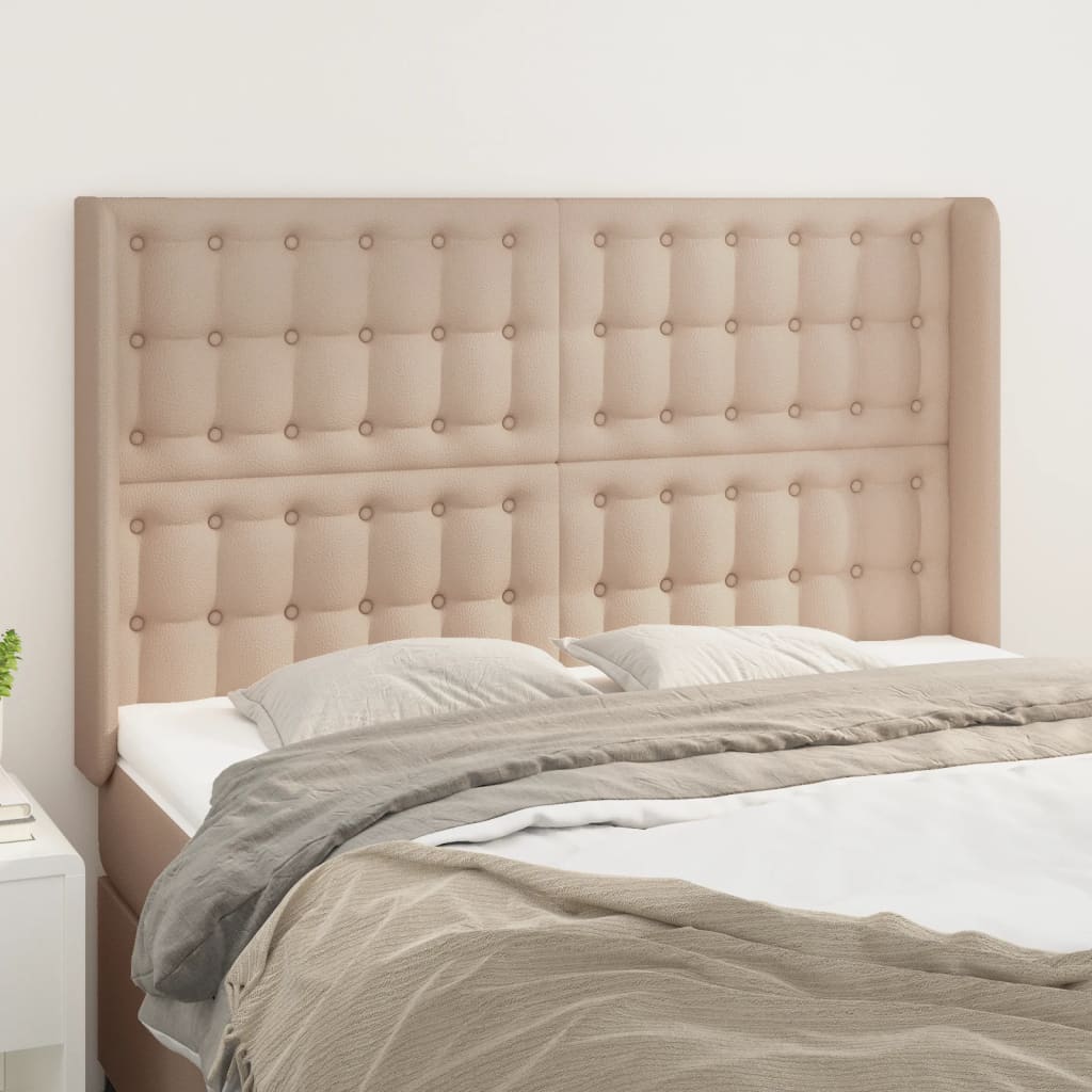 Tête de lit avec oreilles Cappuccino 147x16x118/128 cm - XIOS