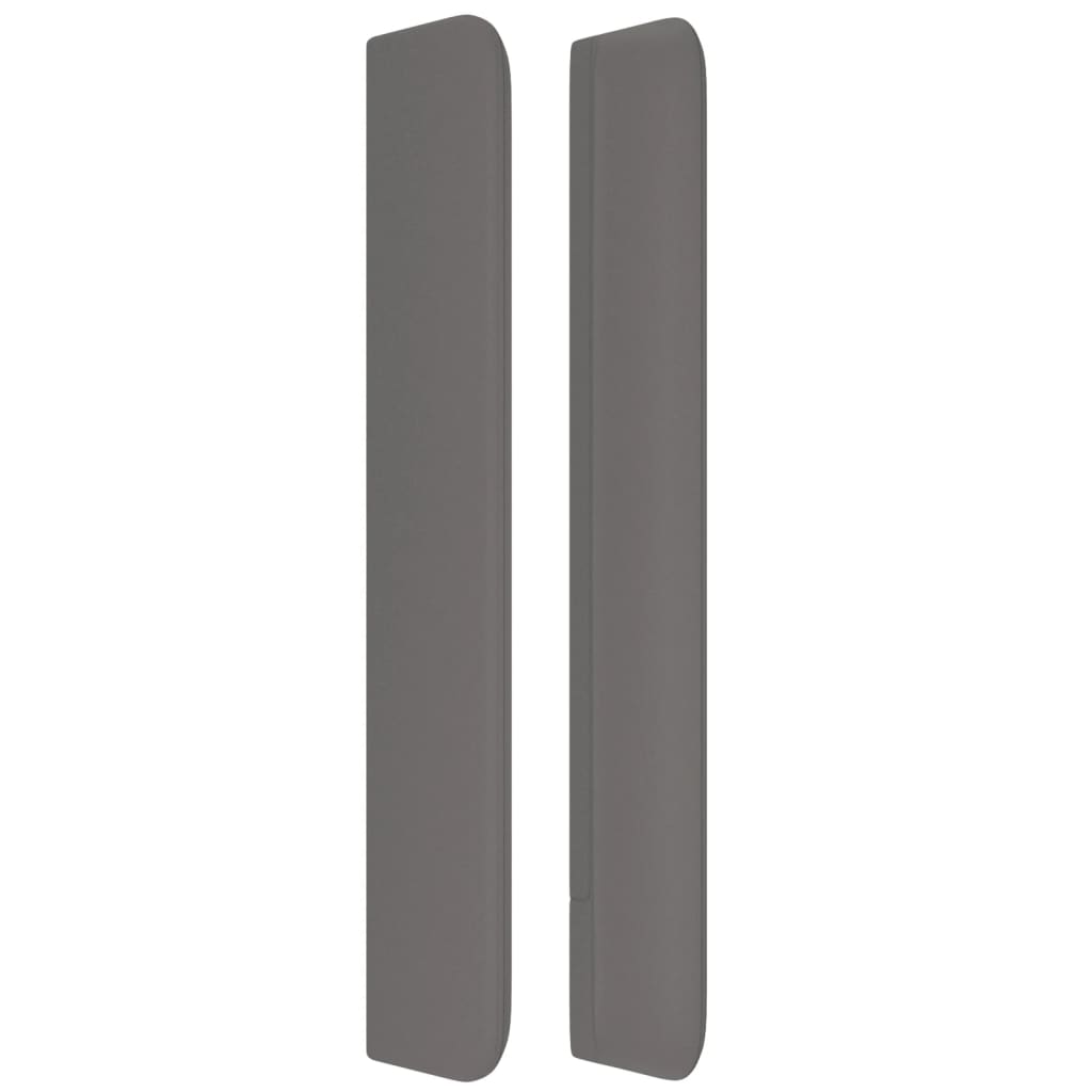 Tête de lit avec oreilles Gris 163x16x118/128 cm Similicuir - XIOS
