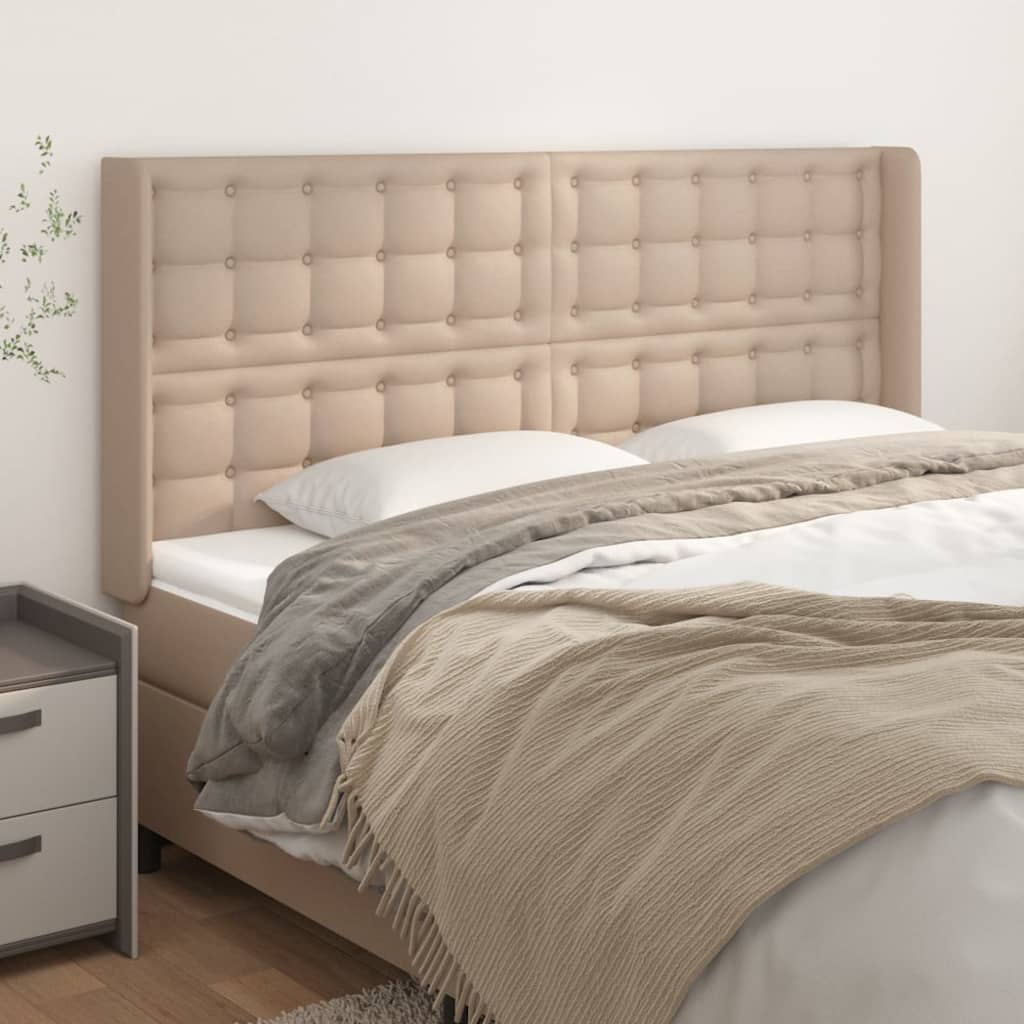 Tête de lit avec oreilles Cappuccino 163x16x118/128 cm - XIOS