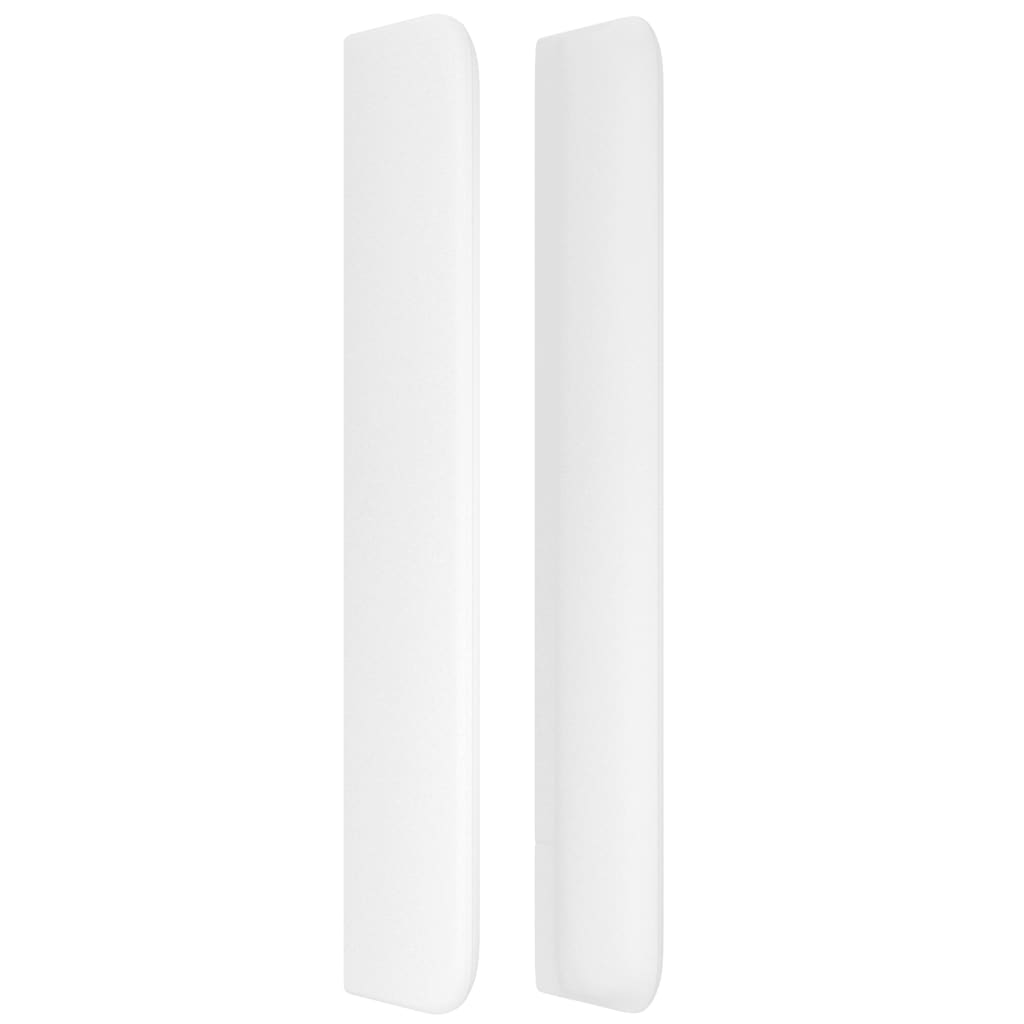 Tête de lit avec oreilles Blanc 203x16x118/128 cm Similicuir - XIOS