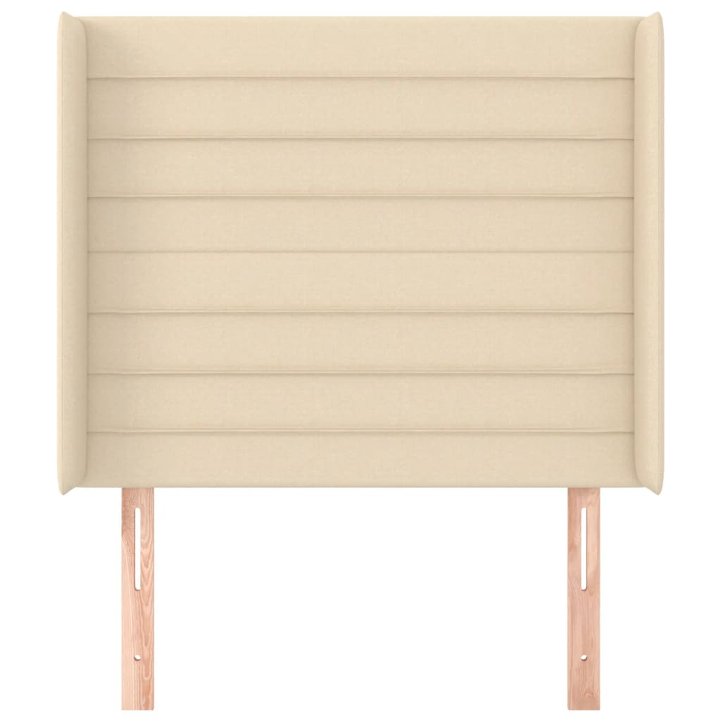 Tête de lit avec oreilles Crème 103x16x118/128 cm Tissu - XIOS