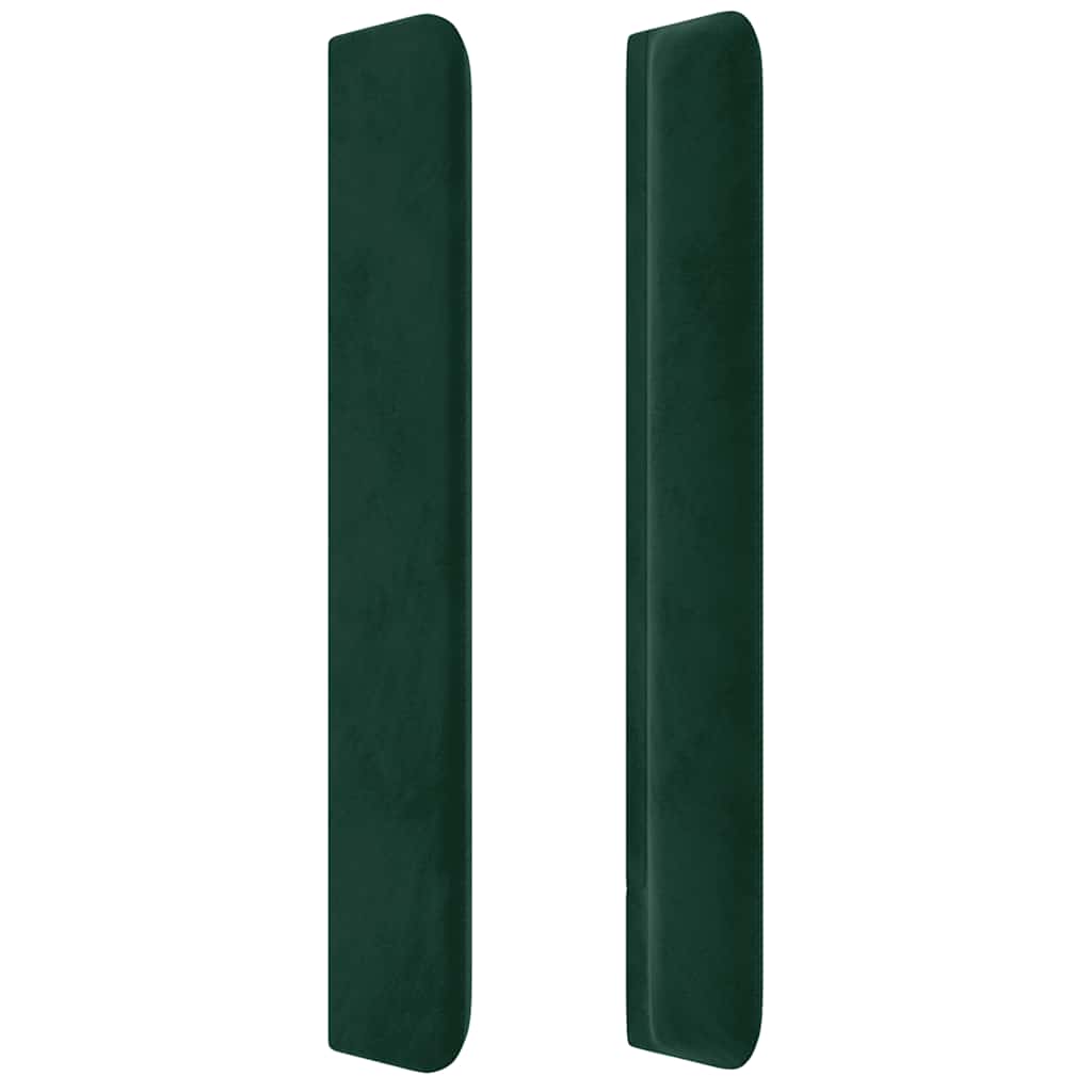 Tête de lit avec oreilles Vert foncé 83x16x118/128 cm Velours - XIOS