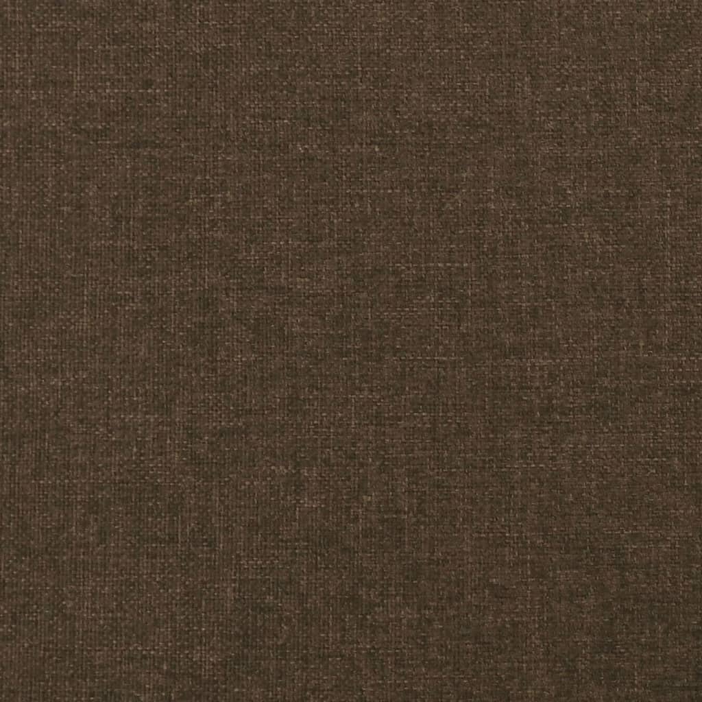 Tête de lit avec oreilles Marron foncé 183x16x118/128 cm Tissu - XIOS