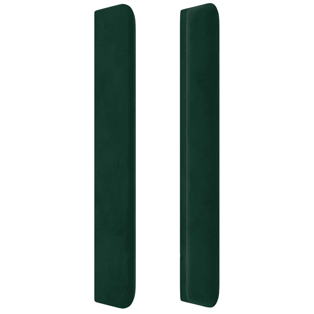 Tête de lit avec oreilles Vert foncé 83x16x118/128 cm Velours - XIOS