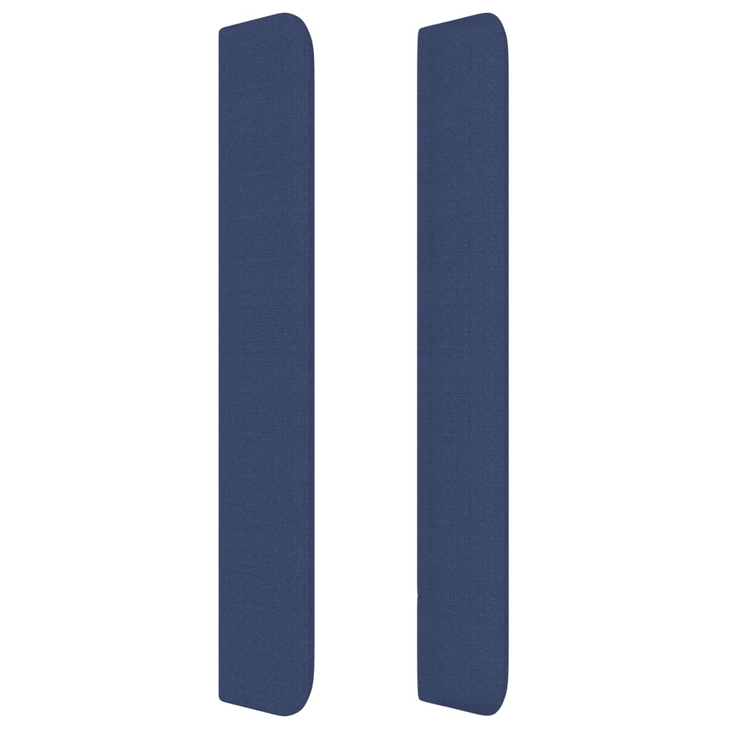 Tête de lit avec oreilles Bleu 93x16x118/128 cm Tissu - XIOS
