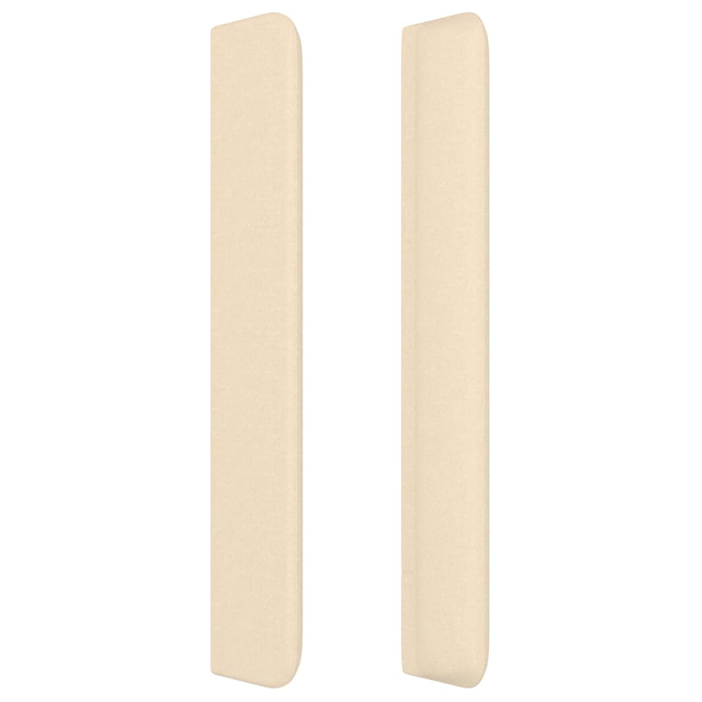 Tête de lit avec oreilles Crème 103x16x118/128 cm Tissu - XIOS