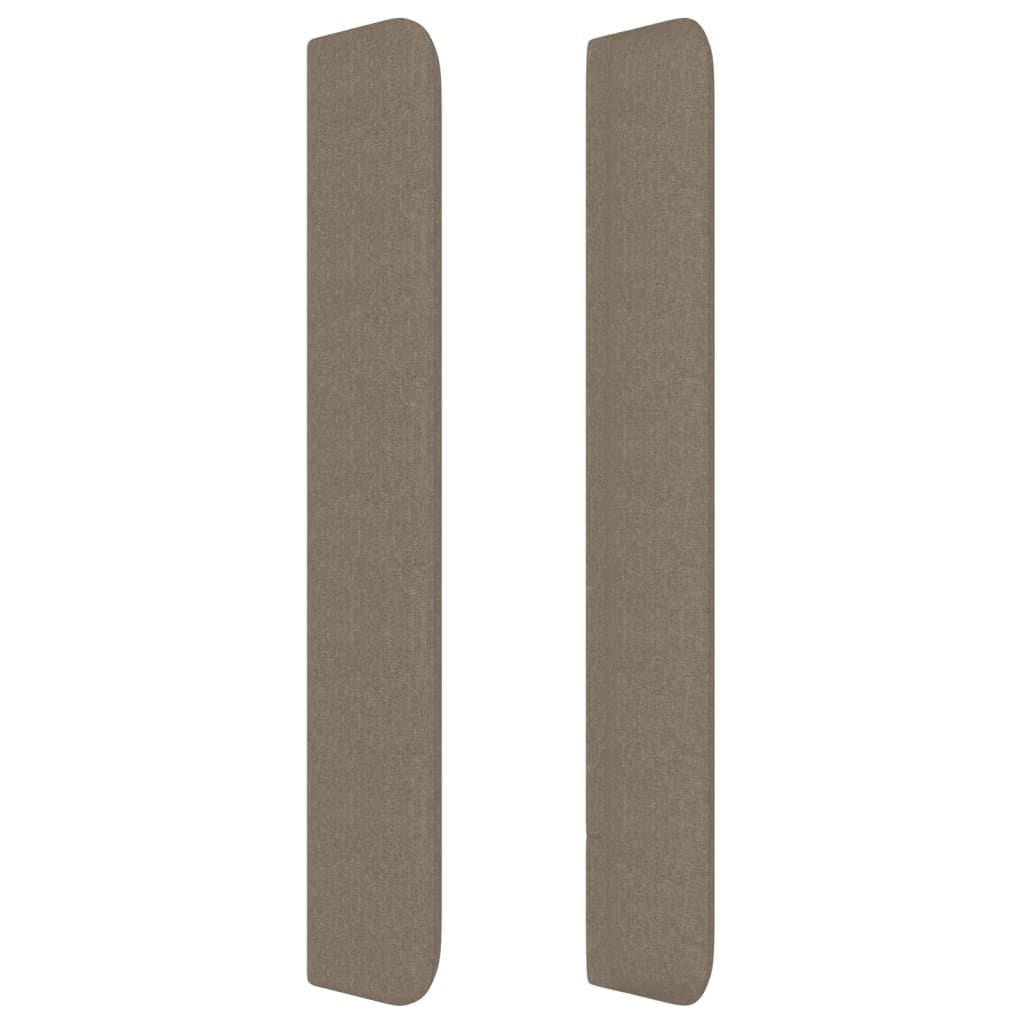 Tête de lit avec oreilles Taupe 183x16x118/128 cm Tissu - XIOS