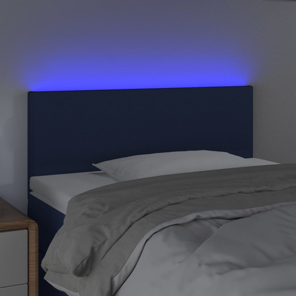 Tête de lit à LED Bleu 100x5x78/88 cm Tissu - XIOS