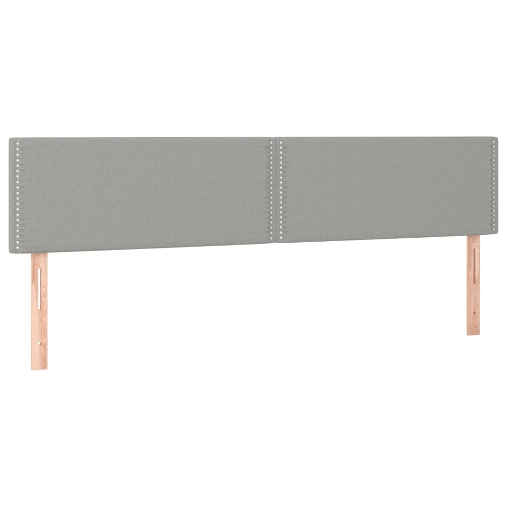 Tête de lit à LED Gris clair 180x5x78/88 cm Tissu - XIOS