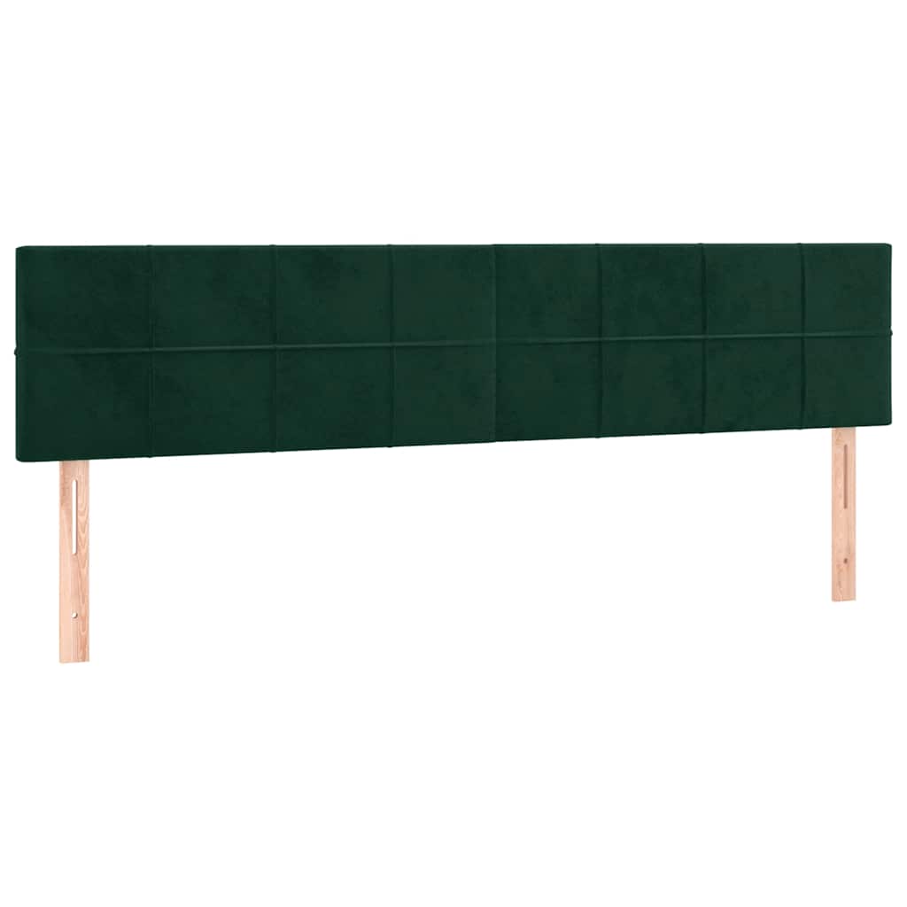 Tête de lit à LED Vert foncé 180x5x78/88 cm Velours - XIOS