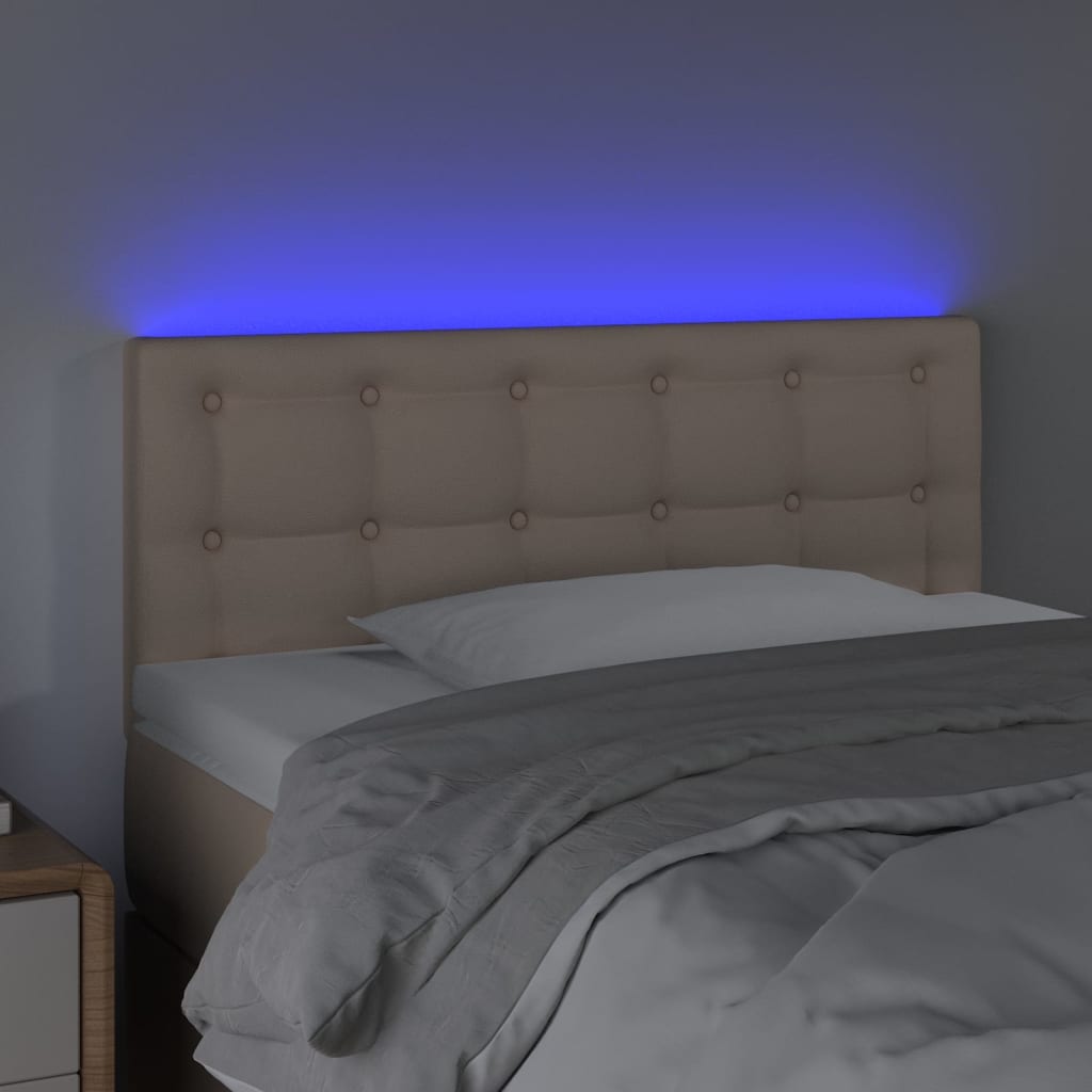 Tête de lit à LED Cappuccino 100x5x78/88 cm Similicuir - XIOS