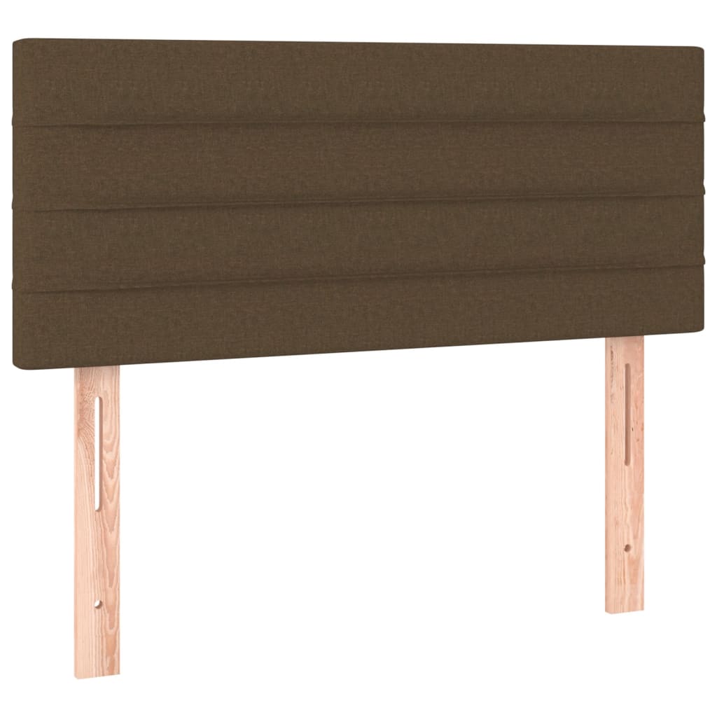 Tête de lit à LED Marron Foncé 100x5x78/88 cm Tissu - XIOS
