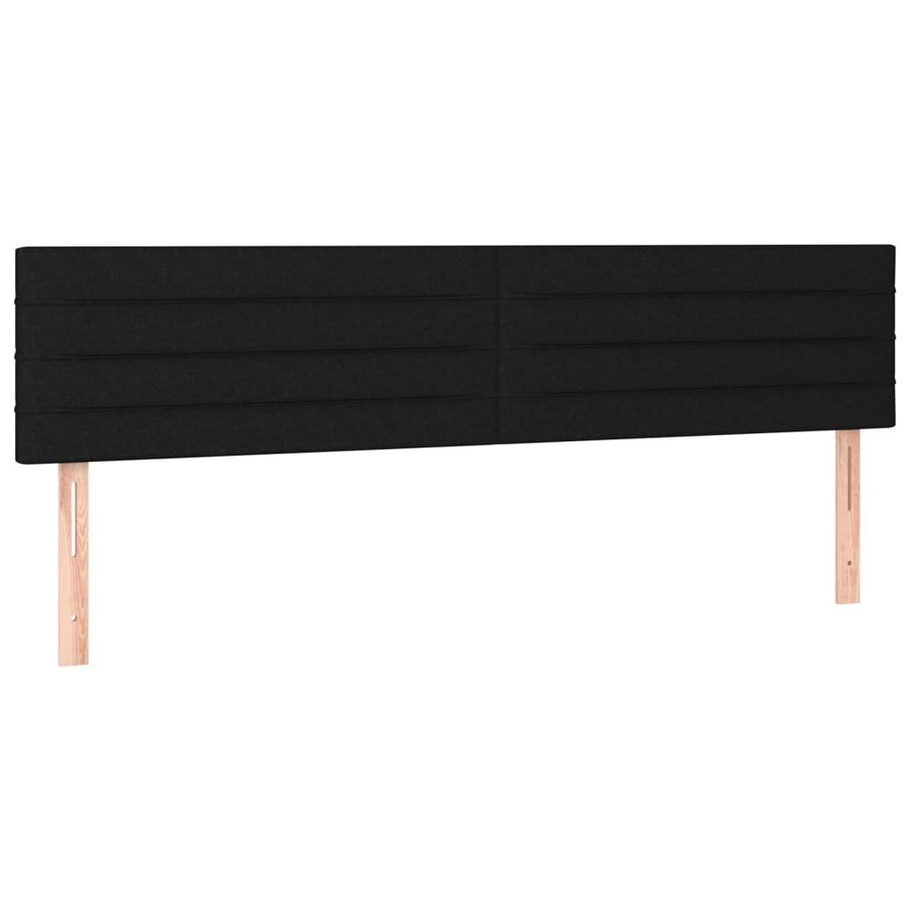 Tête de lit à LED Noir 180x5x78/88 cm Tissu - XIOS