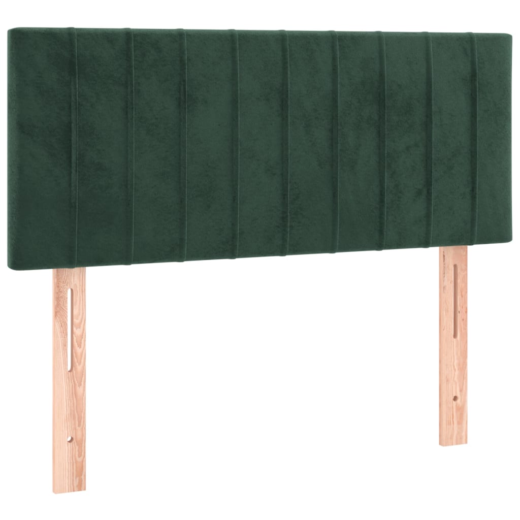 Tête de lit à LED Vert foncé 100x5x78/88 cm Velours - XIOS