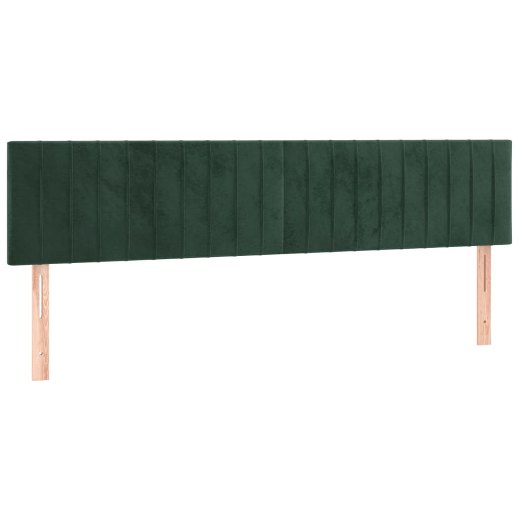 Tête de lit à LED Vert foncé 160x5x78/88 cm Velours - XIOS