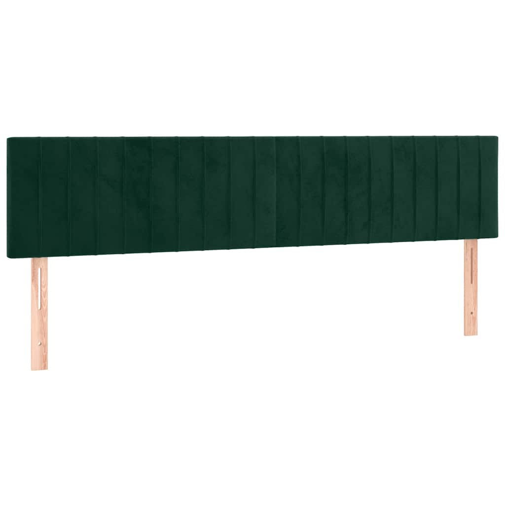 Tête de lit à LED Vert foncé 180x5x78/88 cm Velours - XIOS