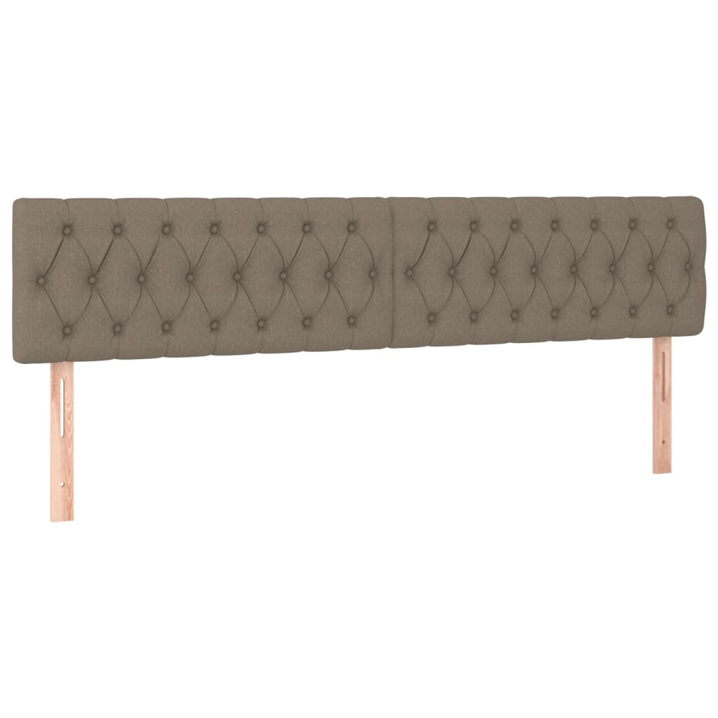 Tête de lit à LED Taupe 180x7x78/88 cm Tissu - XIOS